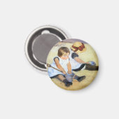 Mary Cassatt Enfants jouant sur la plage Magnet (Recto/Verso)
