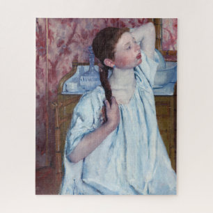 Mary Cassatt - Girl die haar haar haar haar haar h Legpuzzel
