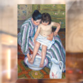 Mary Cassatt - Het kinderbad / Het bad van het kin Raamsticker (Vel 2)