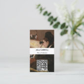 Mary Cassatt - in de haven - QR-code Visitekaartje (Staand voorkant)