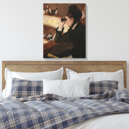 Mary Cassatt - in de Loge Canvas Afdruk (Insitu (Slaapkamer))