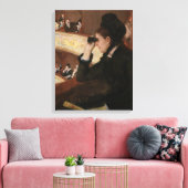 Mary Cassatt - in de Loge Canvas Afdruk (Insitu (Woonkamer))