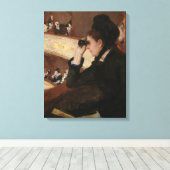 Mary Cassatt - in de Loge Canvas Afdruk (Insitu (Houten vloer))