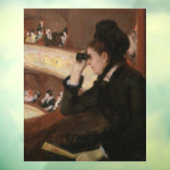 Mary Cassatt - in de Loge Raamsticker (Vel 3)
