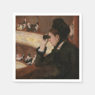 Mary Cassatt - in de Loge Servet