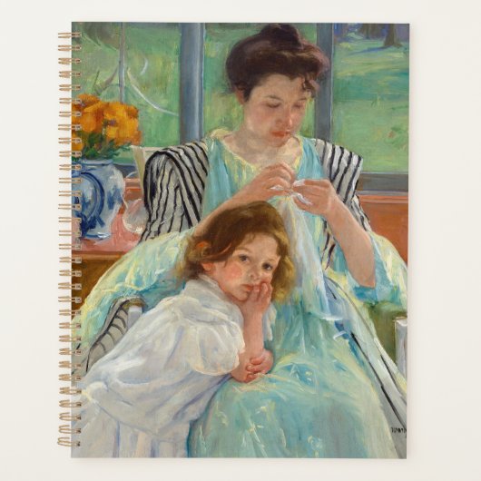 Mary Cassatt - Jeune Mère Cousant (Devant)