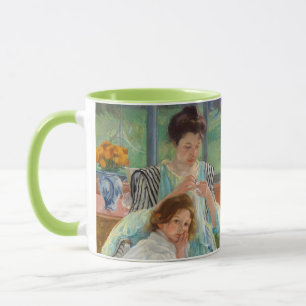 Mary Cassatt - Jonge moeder die naait Mok