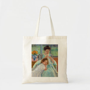 Mary Cassatt - Jonge Moeder die Naait Tote Bag