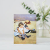 Mary Cassatt Jouant sur les invitations à la plage (Debout devant)