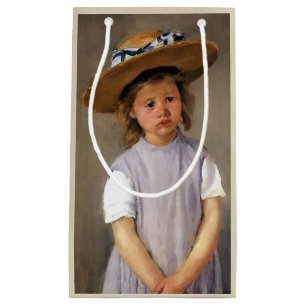 Mary Cassatt "Kind in een rietje Pet" Klein Cadeauzakje