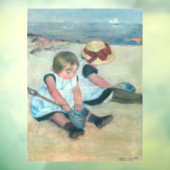 Mary Cassatt - Kinderen die op het strand spelen Raamsticker (Vel 3)