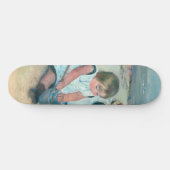 Mary Cassatt - Kinderen die op het strand spelen Skateboard (Horizontaal)