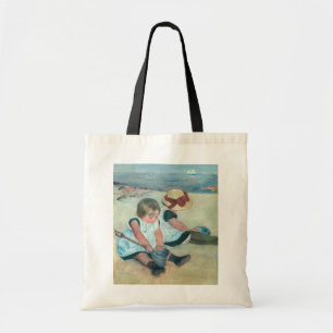 Mary Cassatt - Kinderen die op het strand spelen Tote Bag