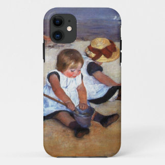 Mary Cassatt kinderen op het strand iPhone 11 Hoesje
