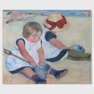 Mary Cassatt Kinderen spelen op het strand 1884 Cadeaupapier