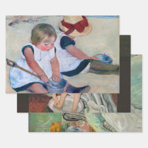 Mary Cassatt Kinderen spelen op het strand 1884 Inpakpapier Vel