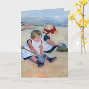 Mary Cassatt Kinderen spelen op het strand 1884 Kaart