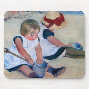 Mary Cassatt Kinderen spelen op het strand 1884 Muismat