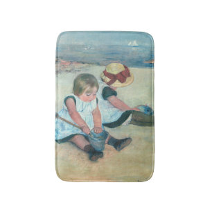 Mary Cassatt - Kinderen spelen op het strand Badmat