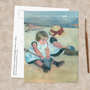 Mary Cassatt - Kinderen spelen op het strand Briefkaart