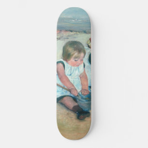 Mary Cassatt - Kinderen spelen op het strand Skateboard