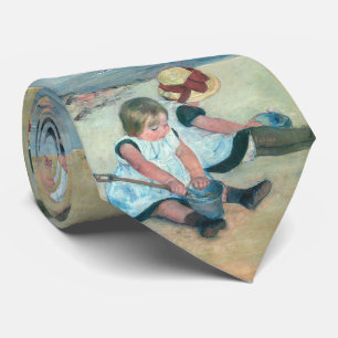 Mary Cassatt - Kinderen spelen op het strand Stropdas