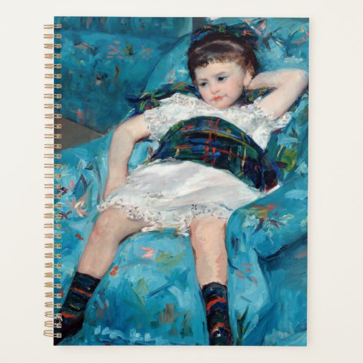 Mary Cassatt - klein meisje in een blauwe stoel Planner (Voorkant)