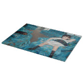 Mary Cassatt - klein meisje in een blauwe stoel Snijplank (Hoek)