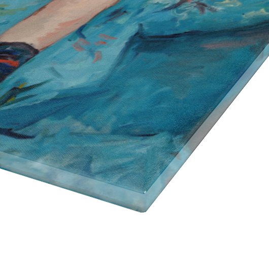 Mary Cassatt - klein meisje in een blauwe stoel Snijplank (Hoek)