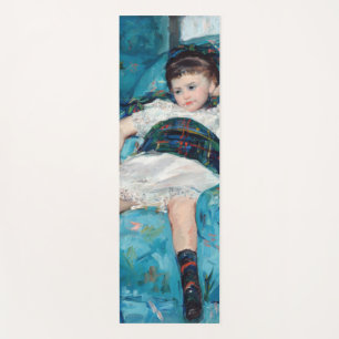 Mary Cassatt - klein meisje in een blauwe stoel Yogamat