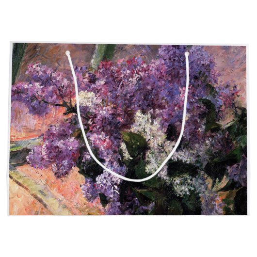Mary Cassatt - Lilacs in een raam Groot Cadeauzakje (Achterkant)