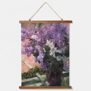 Mary Cassatt - Lila's in een raam Hangend Wandkleed