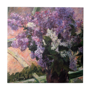 Mary Cassatt - Lila's in een Raam Tegeltje