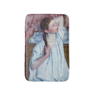 Mary Cassatt - Meisje doet haar haar Badmat