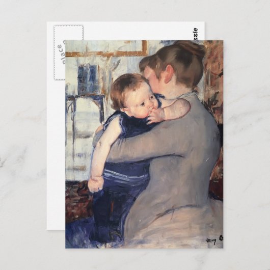 Mary Cassatt - moeder en kind Briefkaart (Voorkant / Achterkant)