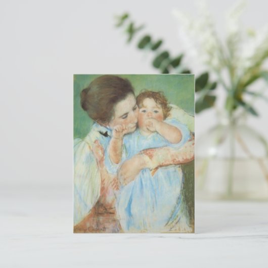 Mary Cassatt Moeder en Kind Moederdag Kaart (Staand voorkant)
