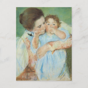 Mary Cassatt Moeder en Kind Moederdag Kaart