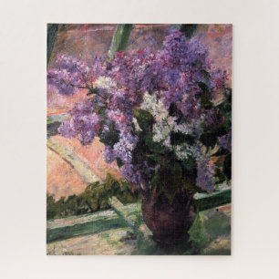 Mary Cassatt - Seringen in een raam Legpuzzel