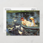 Mary Cassatt. Summertime Briefkaart (Voorkant / Achterkant)