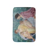 Mary Cassatt - Twee moeders en kinderen in een boo Badmat (Voorkant Verticaal)