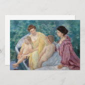 Mary Cassatt - Twee moeders en kinderen in een boo Bedankkaart (Voorkant / Achterkant)