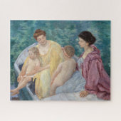Mary Cassatt - Twee moeders en kinderen in een boo Legpuzzel (Horizontaal)