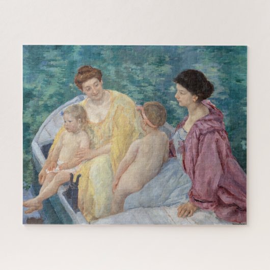 Mary Cassatt - Twee moeders en kinderen in een boo Legpuzzel (Horizontaal)