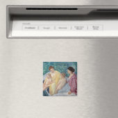 Mary Cassatt - Twee moeders en kinderen in een boo Magneet (Insitu (Vaatwasser))