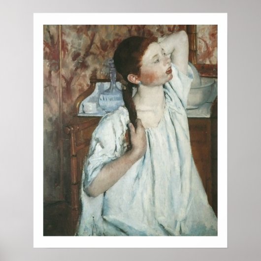 Mary Cassatt - Une Fille Organisant Son Poster De (Devant)