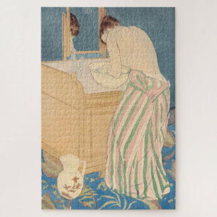 Mary Cassatt - Vrouw die een bad neemt Legpuzzel
