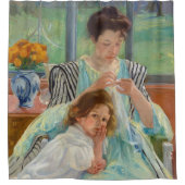 Mary Cassatt - Young Moeder Sewing Douchegordijn (Voorkant)