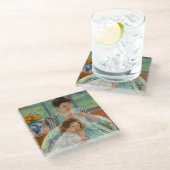 Mary Cassatt - Young Moeder Sewing Glazen Onderzetter (Schuin)