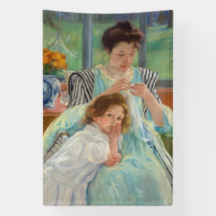 Mary Cassatt - Young Moeder Sewing Spandoek