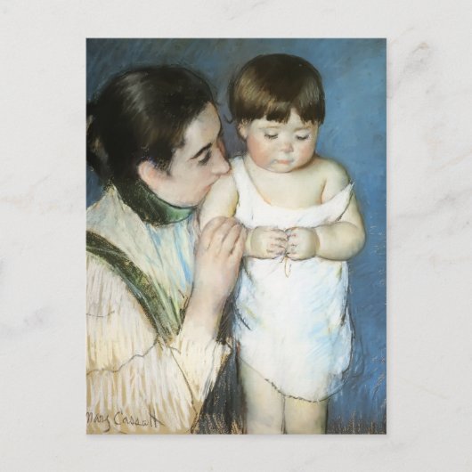 Mary Cassatt- Young Thomas en zijn moeder Briefkaart (Voorkant)